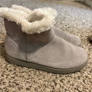 Target Gray Suede Winter Boots